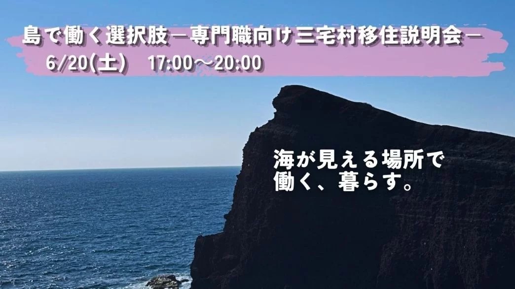 専門職向け 三宅村移住セミナーを開催！